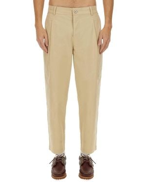 Drole de Monsieur Cropped Trousers - Natural