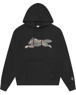 ICECREAM Running Dog Popover Cotton Hoodie - Black