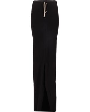 Rick Owens Soft Edfu Rock lang - Schwarz