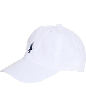Polo Ralph Lauren Clsc Cap-Apparel Accessories-Hat Cotton - White