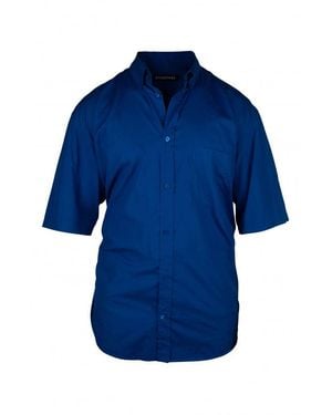 Balenciaga Electric Blue Cotton Shirt