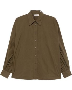 SOSUE Antonia Cotton Blouse - Green