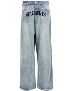 Vetements Logo Stickjeans - Blau