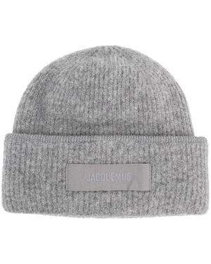 Jacquemus Le Bonet Grosgrain Hat - Grey