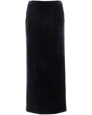 Fendi Midnight Velvet Skirt - Black