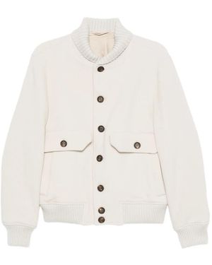 Eleventy Buttoned Jacket - White