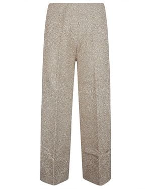 Circus Hotel Viscose Wide Leg Trousers - Grey