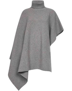 Stella McCartney Stella Mc Cartney Wool And Cashmere Blend Poncho - Grey