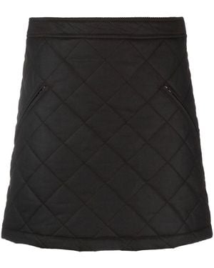 Burberry Minirock mit Stickerei auf dem Rücken - Schwarz