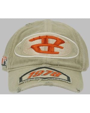 DIESEL Embroidered Yarn Hat For - Grey