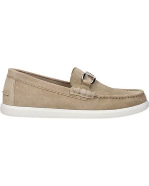 Fendi Suede Loafers - Natural