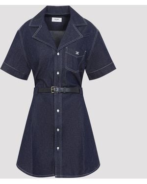 Celine Denim Dress - Blue