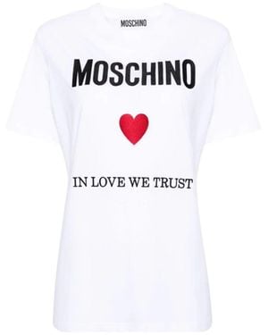 Moschino Love We Trust T-Shirt - White