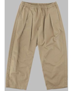 Maison Margiela Cotton Trousers Low-Crotch Polyester - Natural