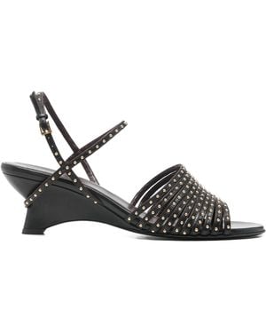 KHAITE Drew Sandal W/ Studs 55 - White