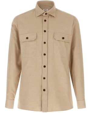 Borriello Flanellhemd - Natur
