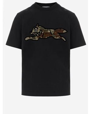 ICECREAM Cotton T Shirt With Logo - Black