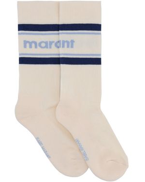 Isabel Marant "Dona" Socks With Logo - Blue