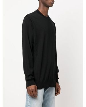 Golden Goose Golden M's Regular Knit Crew Neck Light Wool Merino - Black