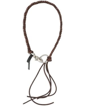 Our Legacy Ladon Braided Key Chain - White