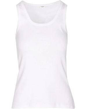 Saint Laurent Cassandre Logo Tank Op - White