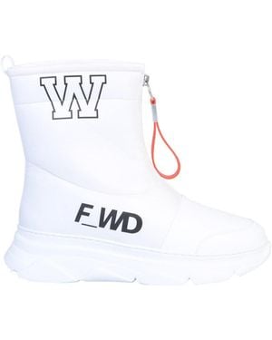 Forward Leather Boot - White