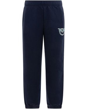 Pinko Dark Cotton Trousers - Blue