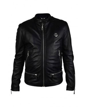 Philipp Plein Biker Jacket - Black