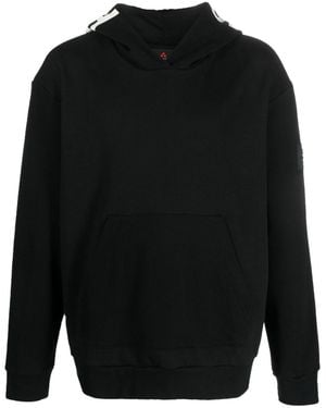 Peuterey Logo Cotton Hoodie - Black