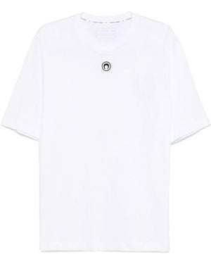 Marine Serre Moon Cotton T Shirt - White