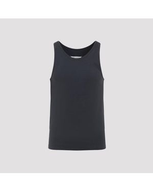 Maison Margiela Cotton Tank Top - Black