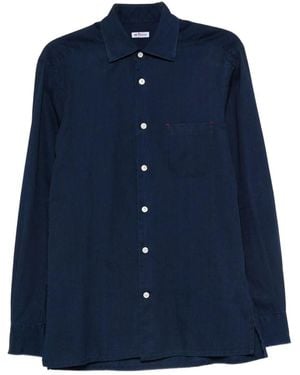 Kiton Long Sleeve Button Down Shirt - Blue