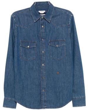 Jacob Cohen Cotton Western Shirt - Blue