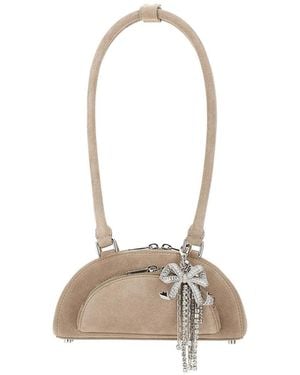 Self-Portrait Mini Shoulder Bag - White