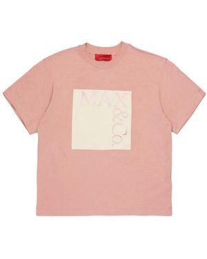 MAX&Co. T Shirt With Logo - Pink