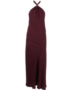 forte_forte Abito Chic Elemento Scultura Crepe Marocaine - Purple