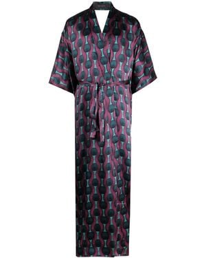 OZWALD BOATENG Jack Met Geometrische Print - Blauw