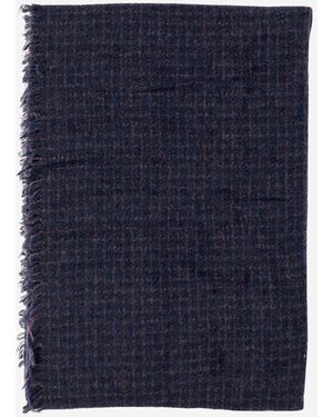 Faliero Sarti Marella Lana de lana Bufanda - Azul