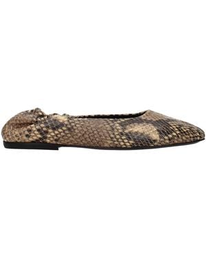 Dries Van Noten Ballerina Shoes Leather - Natural