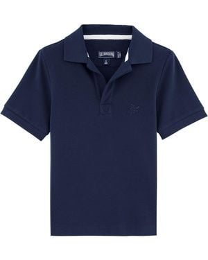 Vilebrequin Organic Cotton Polo Shirt With Logo - Blue