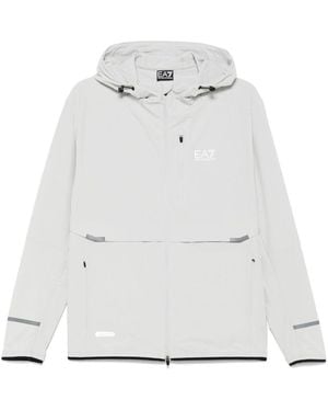 EA7 Hooded Blouson Jacket - White