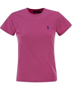 Polo Ralph Lauren Classic Fit Crew Neck T Shirt - Pink
