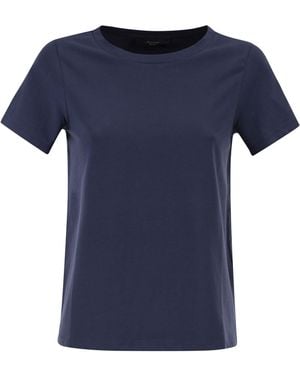 Weekend by Maxmara Wkdmultif Basic Stretch Jersey T Shirt - Blue