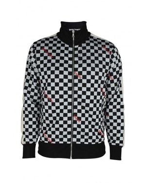 Palm Angels Checkerboard Print Zip Vest - Black