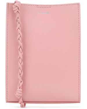 Jil Sander Leather Small Tangle Shoulder Bag - Pink