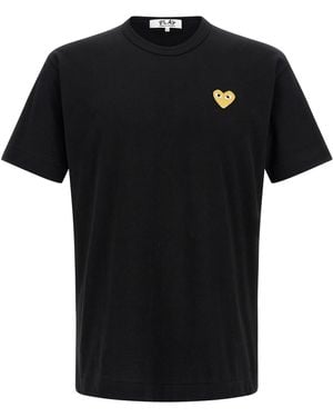 COMME DES GARÇONS PLAY Heart' T Shirt - Black
