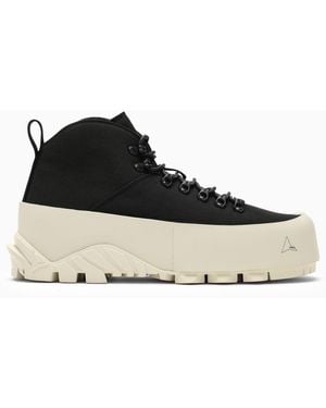 Roa Canvas Medium Lace Up - Black