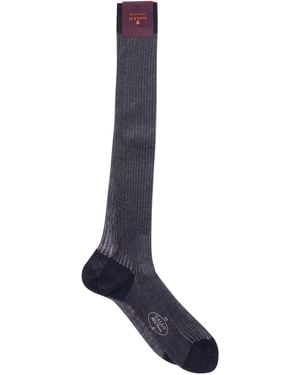 Gallo Long Cotton Socks - Blue