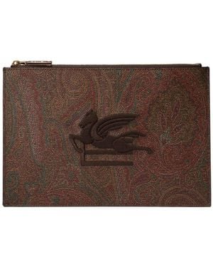 Etro "Paisley" Beutel - Braun