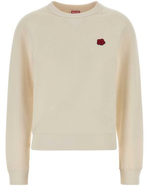 KENZO Ivory Cotton Sweatshirt - White